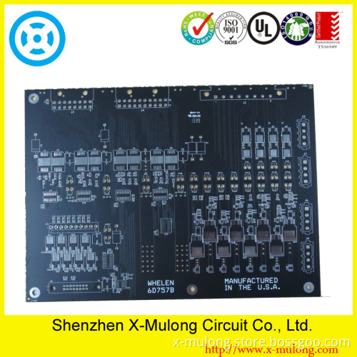 12L, Buried Vias Printed Circuit Board with Matte Black Solder-Mask